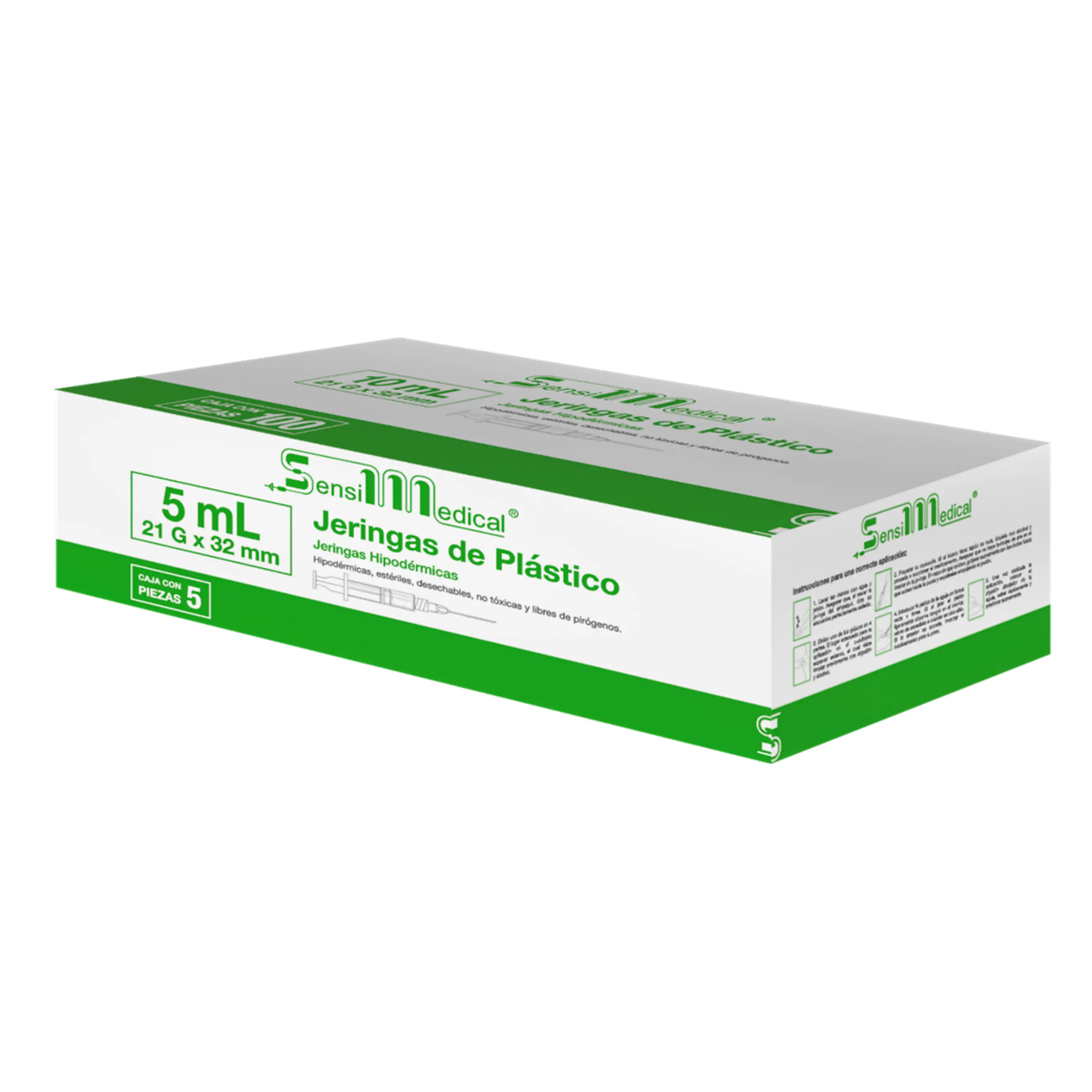 JERINGAS 5 ML C/AGUJA - SENSIMEDICAL