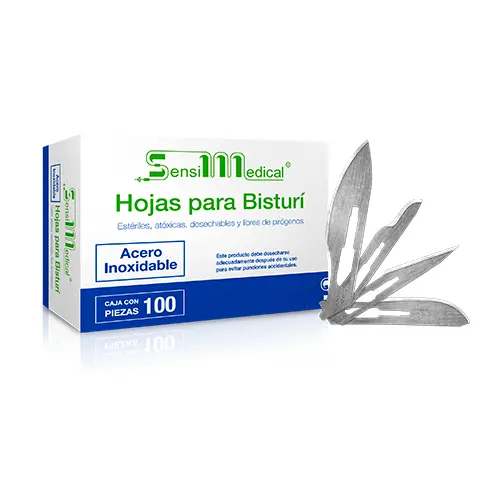 HOJA P/BISTURI ACERO INOXIDABLE #22 SENSIMEDICAL