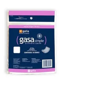 GASA SIMPLE ESTERILIZADA 7.5 X 5 CM C/10