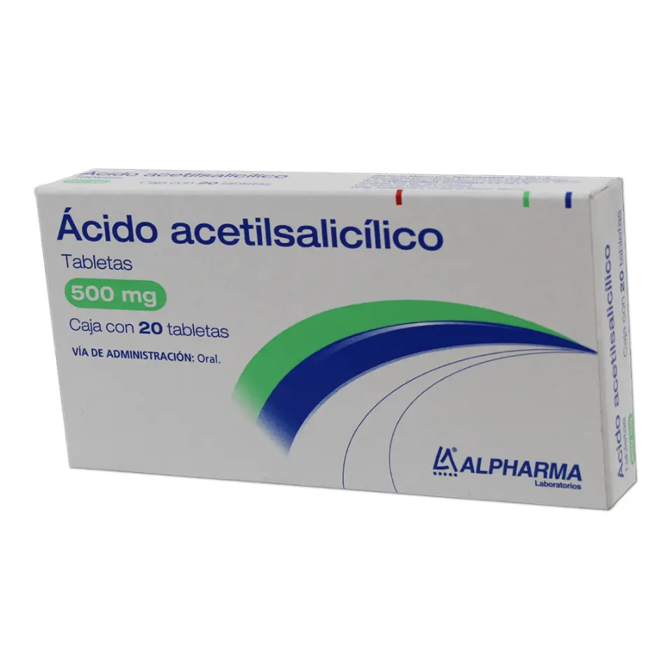 B ACIDO ACETILSALICILICO 500 MG