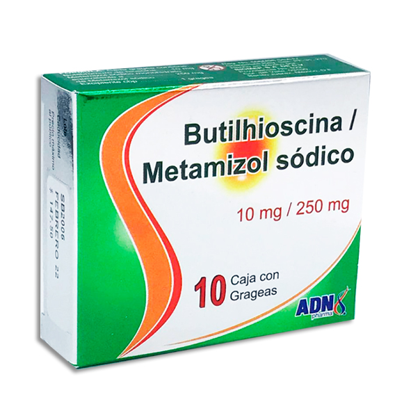 BUTILHIOSCINA, METAMIZOL 10-250 MG. (ADN)