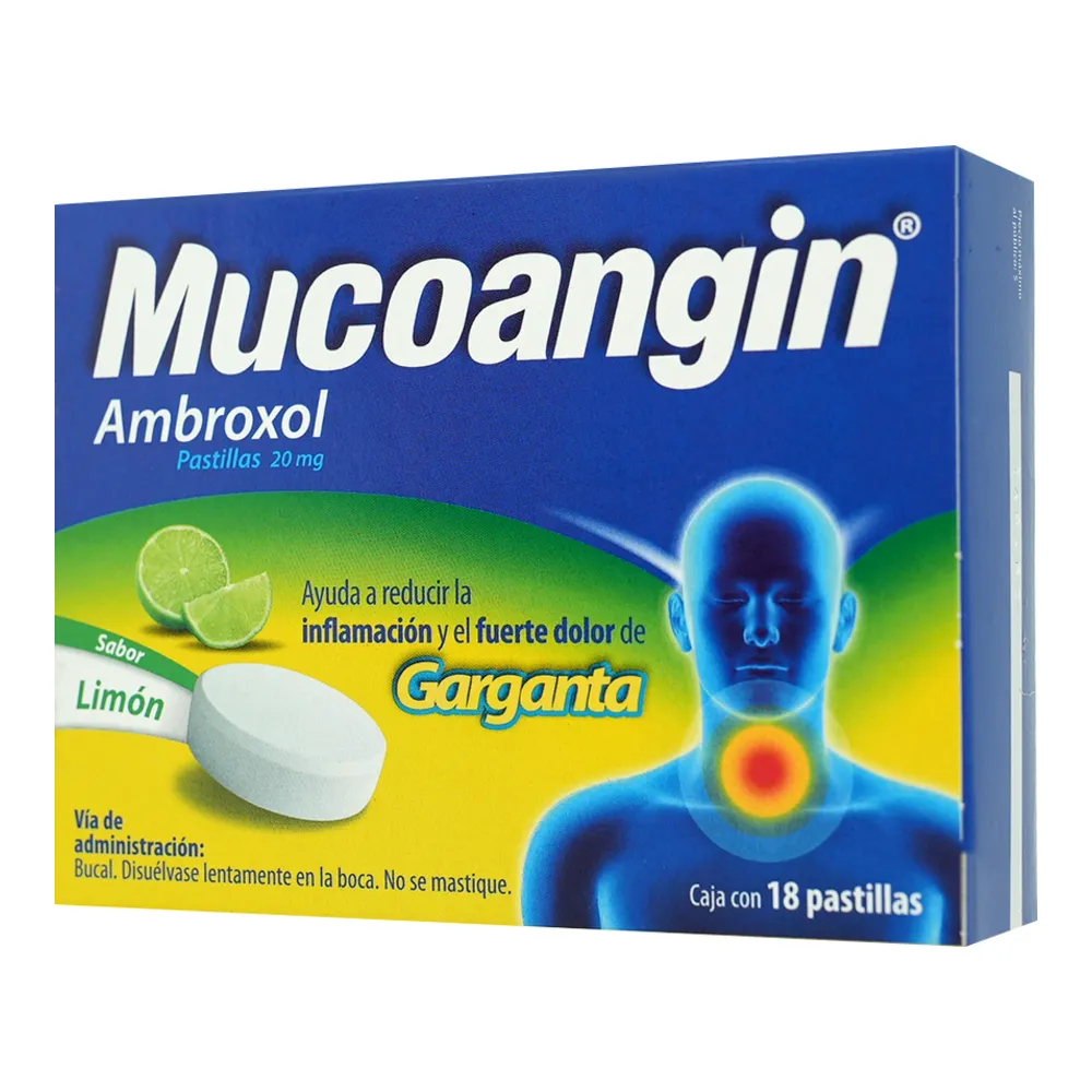 MUCOANGIN LIMON 20 MG PASTILLAS