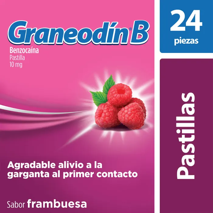 GRANEODIN B FRAMBUESA 10 MG PASTILLAS