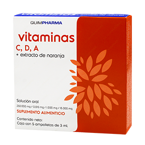 VITAMINAS C,D,A + EXTRAC. D/NJA ORAL