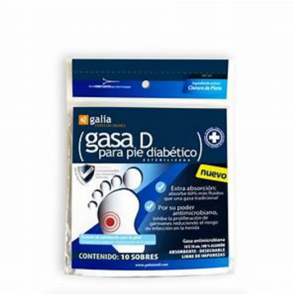 GASA D P/ DIABETICO ESTERIL - GALIA