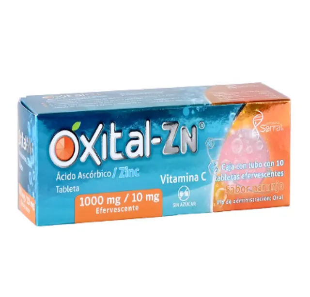 OXITAL-ZN S/AZUCAR 1000MG/10 MG