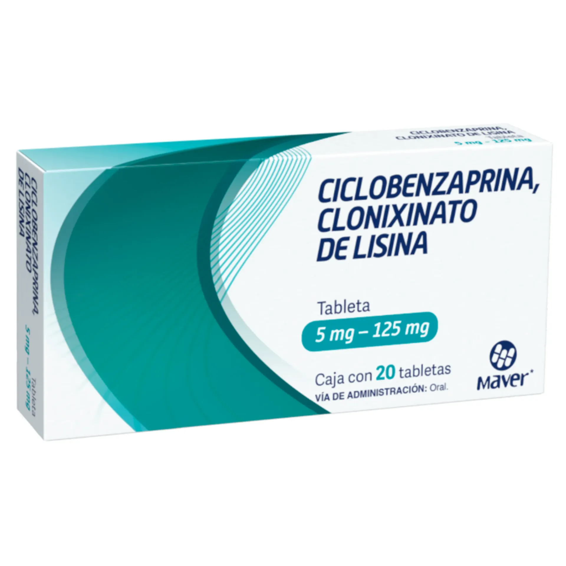 CICLOBENZAPRINA/CLONIXINATO DE LISINA 5MG/125MG