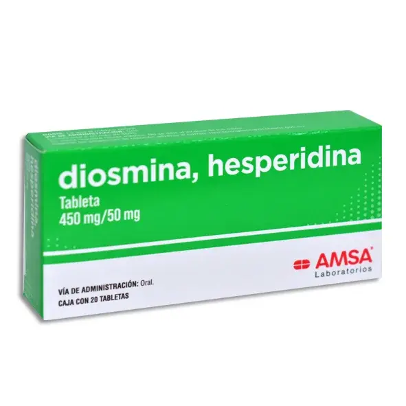 DIOSMINA, HESPERIDINA 450 MG/50 MG