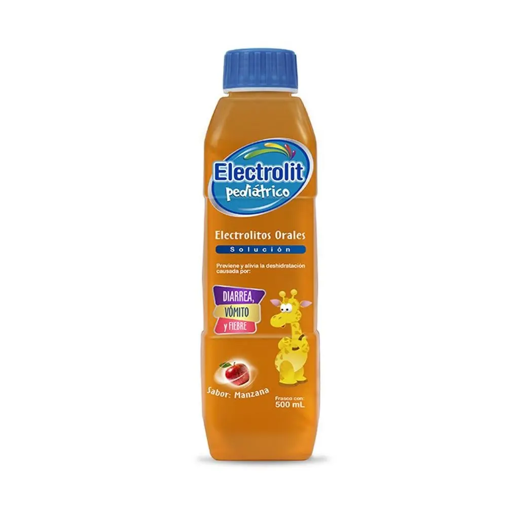 ELECTROLIT PED MANZANA C/500ML