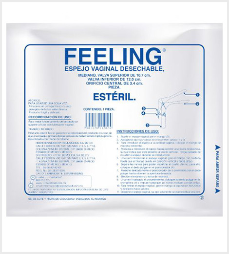 FEELING ESPEJO VAGINAL DESECHABLE NO EST (DENTILAB)