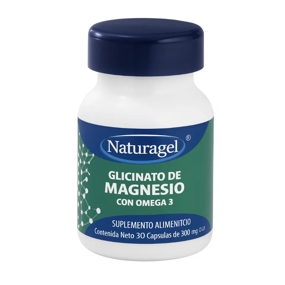 GLICINATO DE MAGNESIO C/OMEGA 3, 900MG