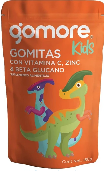 GOMORE KIDS NARANJA VIT C,ZIN,BETA GLUCANO GOMITAS
