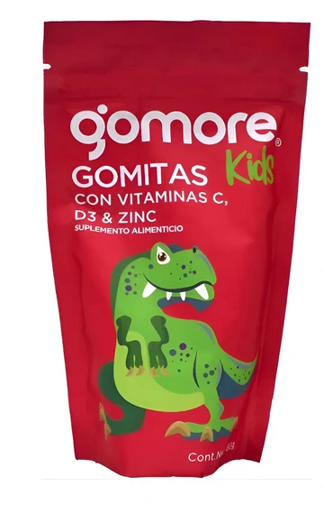 GOMORE KIDS ROJO VIT C,D3,ZINC GOMITAS