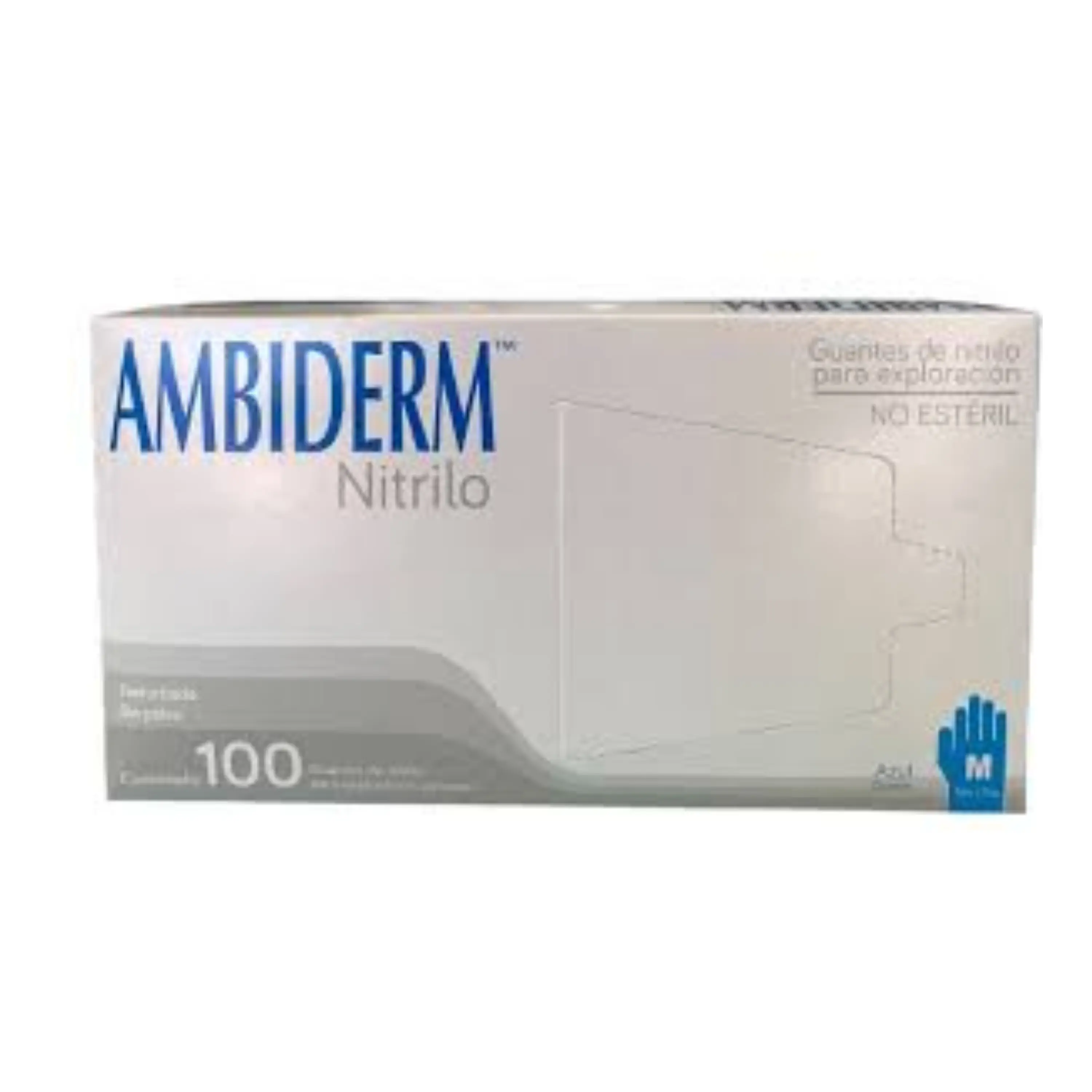 GUANTE NITRILO AZUL OCEANO NO EST 100PZ