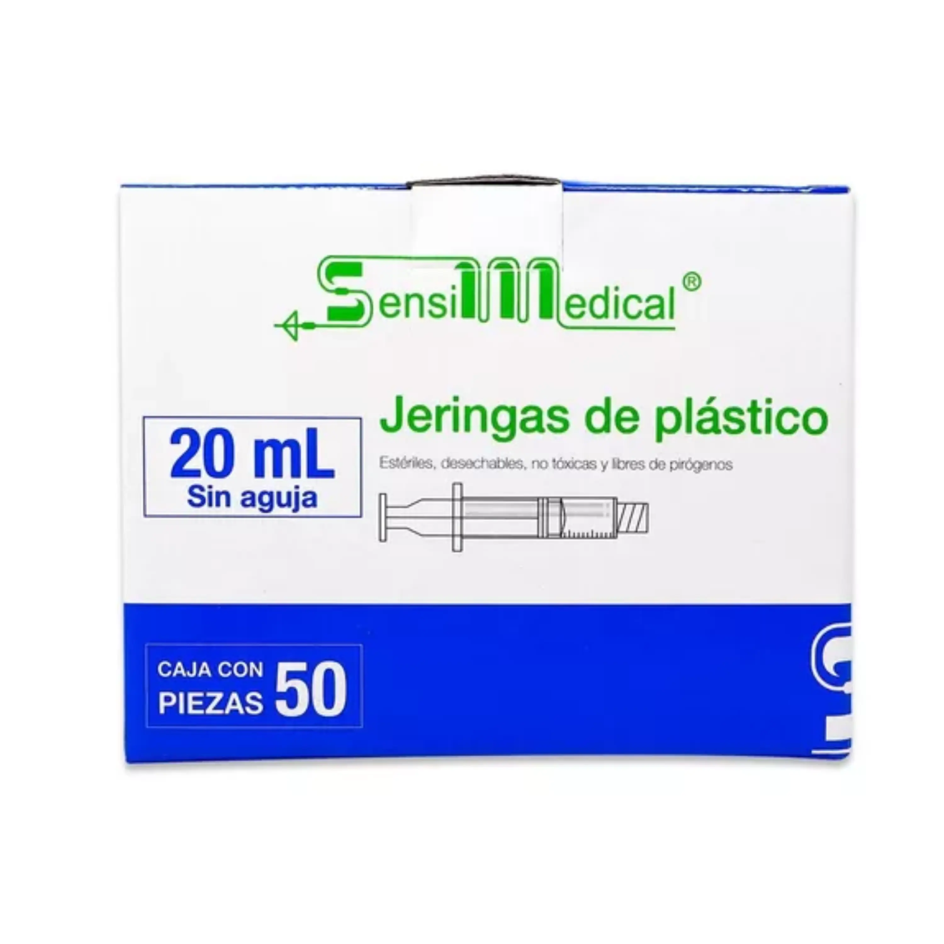 JERINGA SENSIMEDICAL 20ML S/AGUJA C/50PZAS