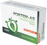 PORTEM-AS -PARACETAMOL/CAFEINA