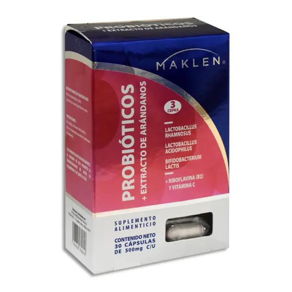 PROBIOTICOS + EXTRACTO DE ARANDANOS 500MG