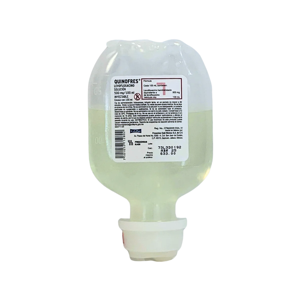 QUINOFRES 500MG FRESENIUS KABI