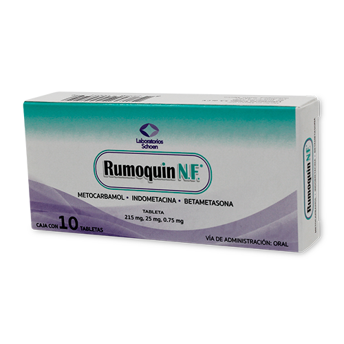 RUMOQUIN NF 215/25/.75MG CON 10 TAB