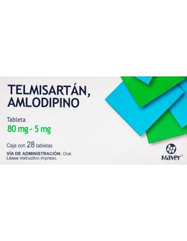 TELMISARTAN/AMLODIPINO 80 MG/5 MG