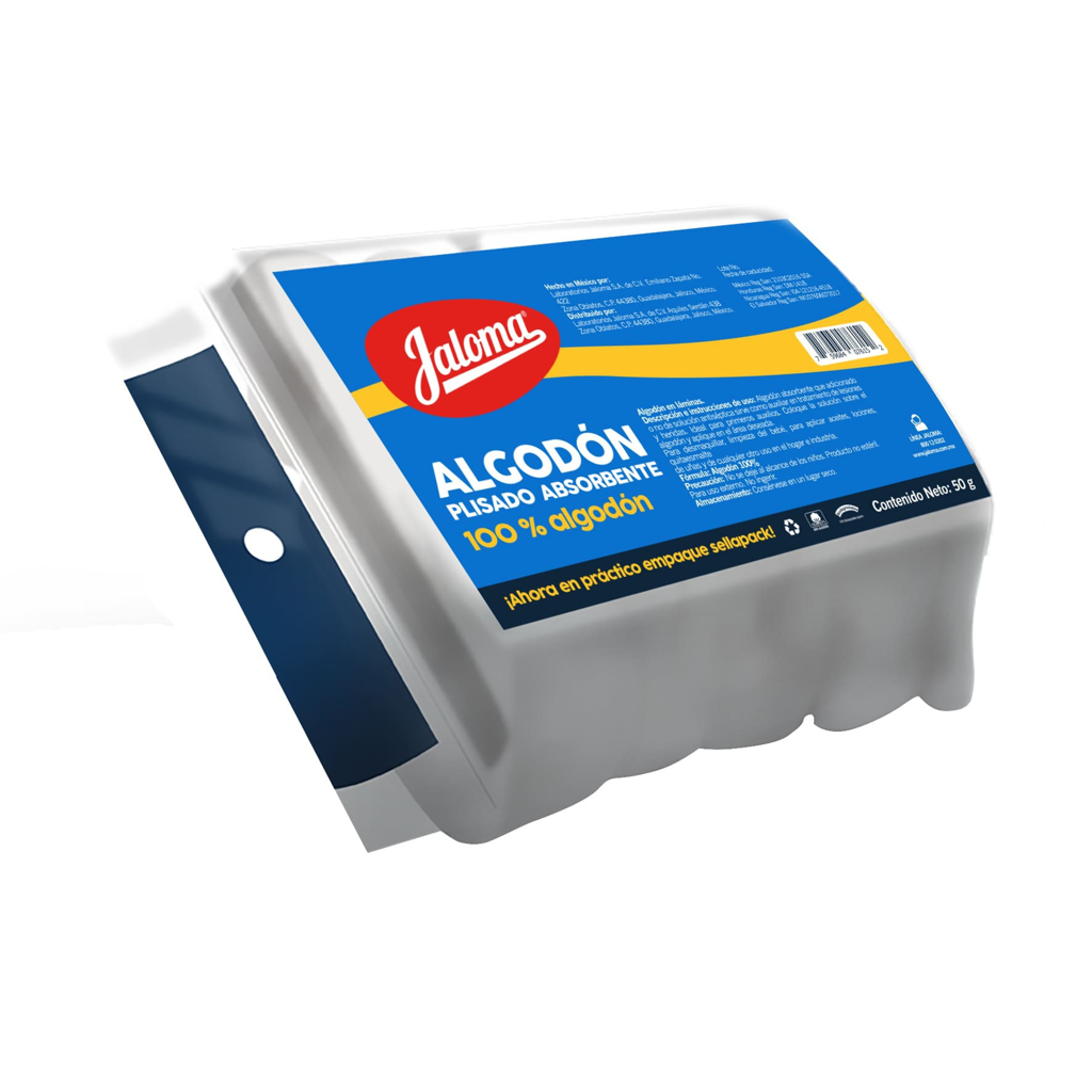 ALGODON ABSORBENTE PLISADO C/50 G