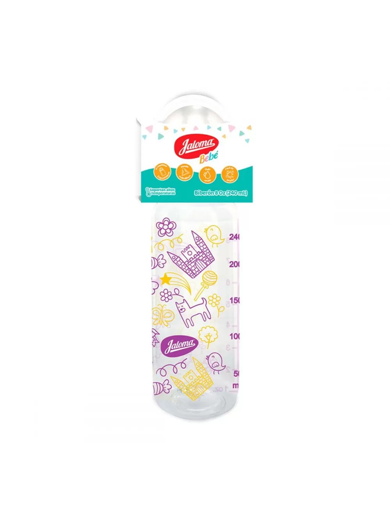 BIBERON DECORADO UNISEX 8 ONZA