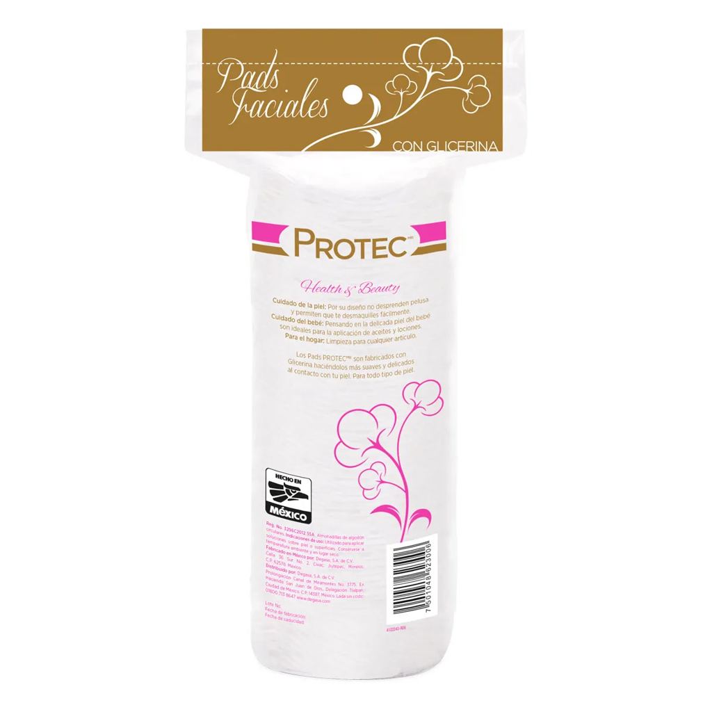 PROTEC PADS FACIALES DE ALGODON