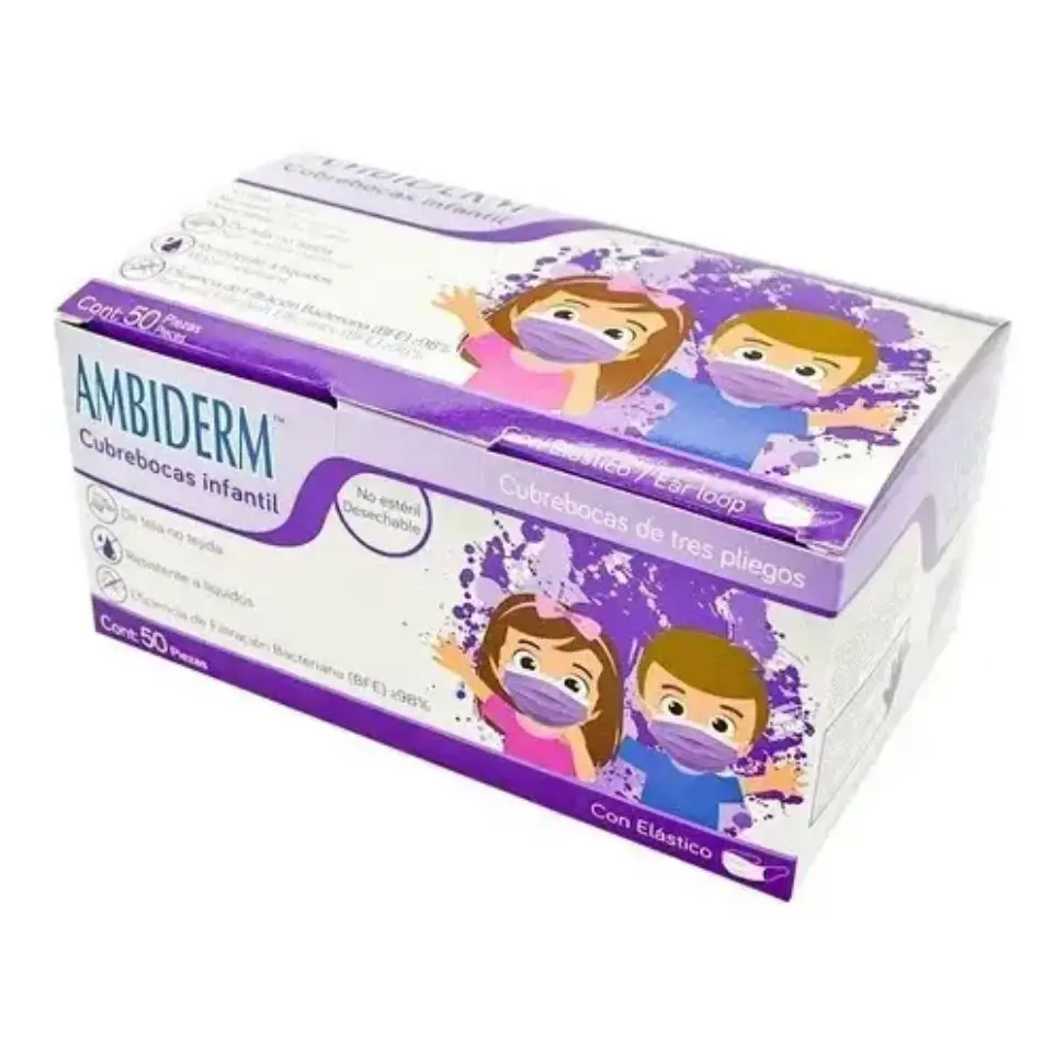 CUBREBOCA VIOLETA INFANTIL