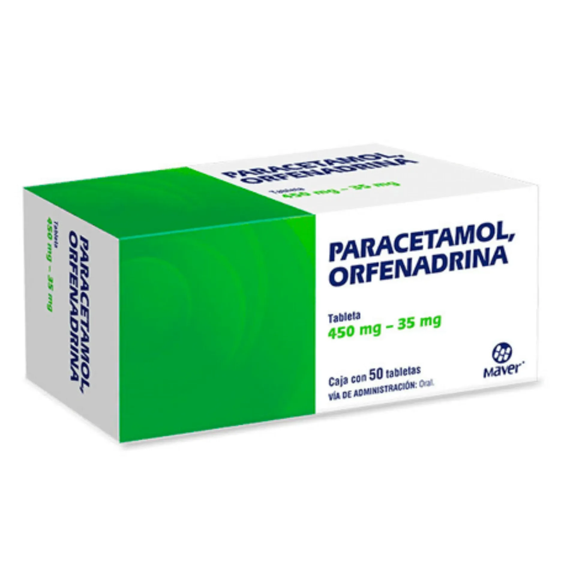 PARACETAMOL/ORFENADRINA 450MG-35MG