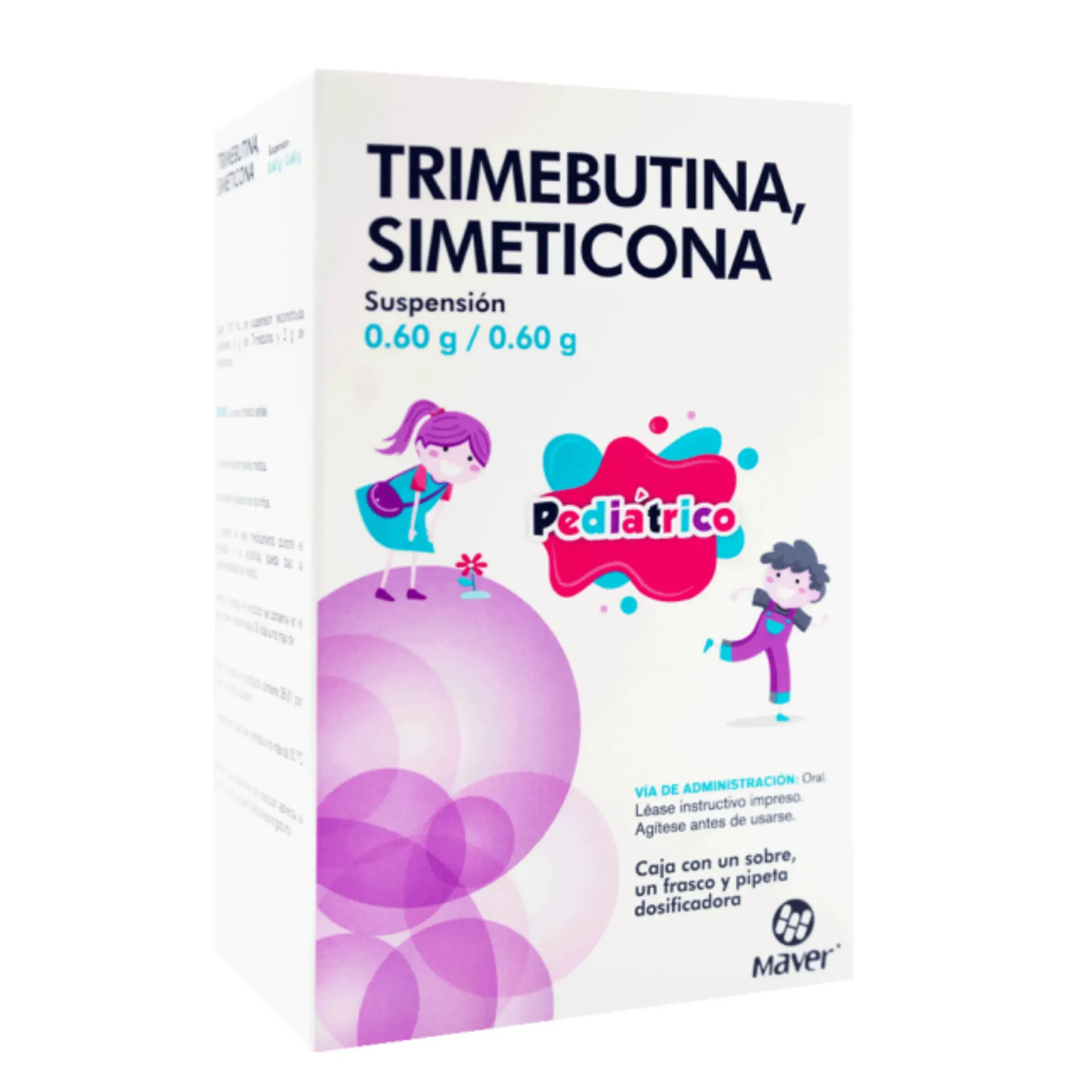 TRIMEBUTINA/SIMETICONA 0.6 G/ 0.6 G PED