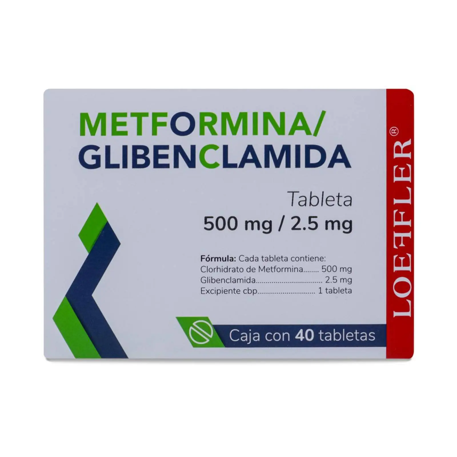 METFORMINA/GLIBENCLAMIDA 500 MG/ 2.5 MG