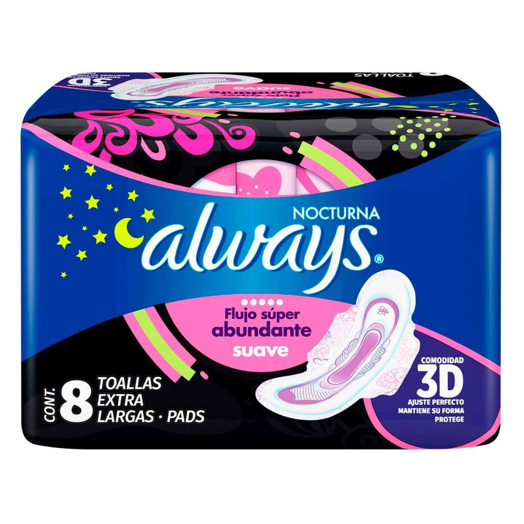 ALWAYS NOCTURNA TOALLAS C/ALAS
