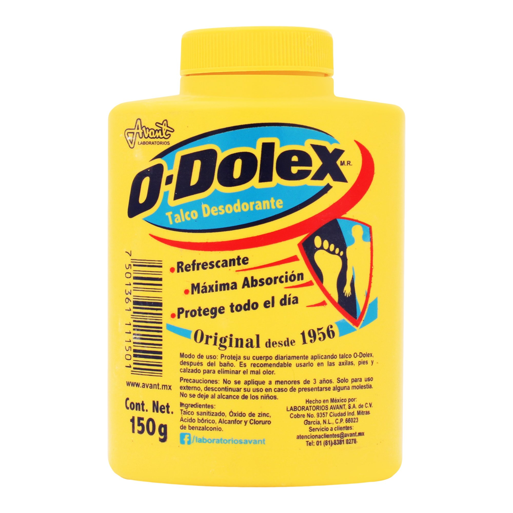 TALCO PIES AMARILLO C/150 G - ODOLEX