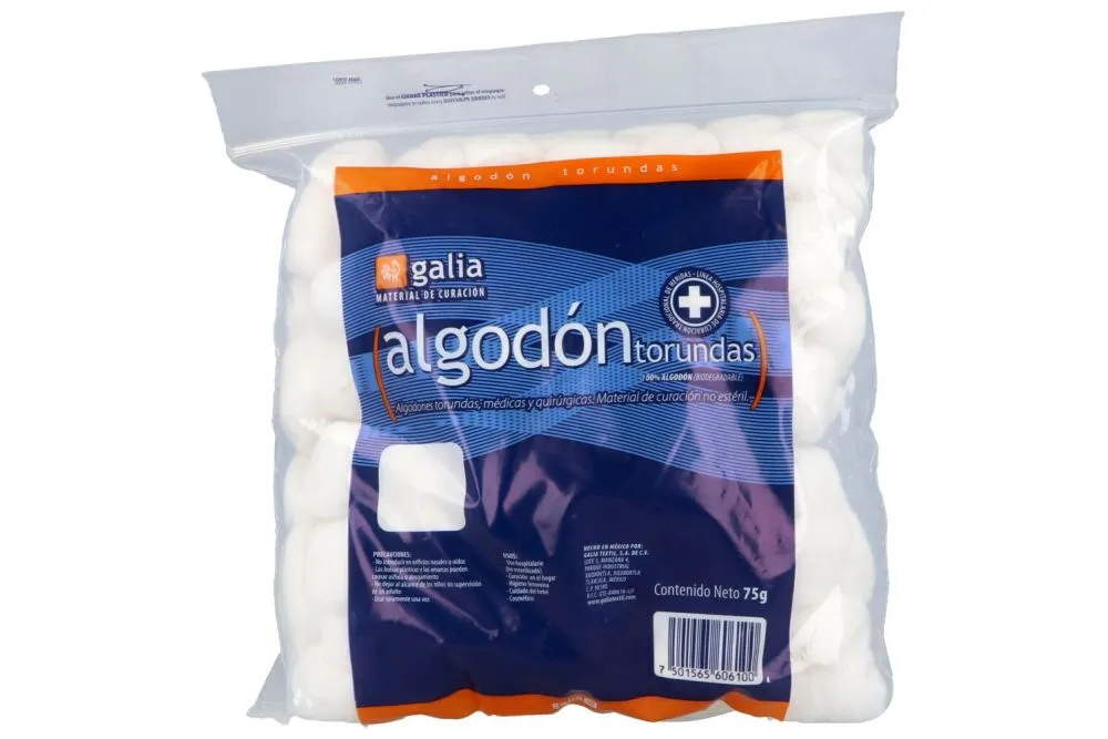 TORUNDAS ALGODON 75 GR