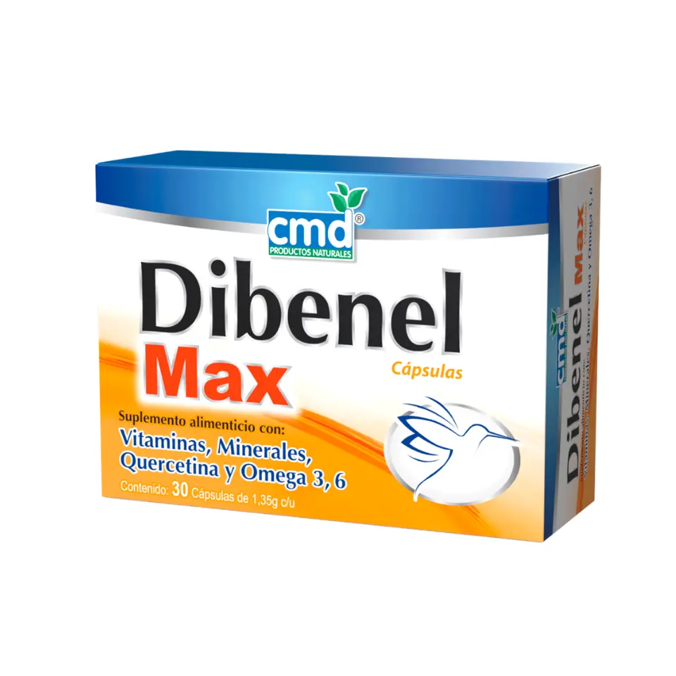 DIBENEL MAX (OMEGA 3,6, QUERCETINA, VIT Y MIN)