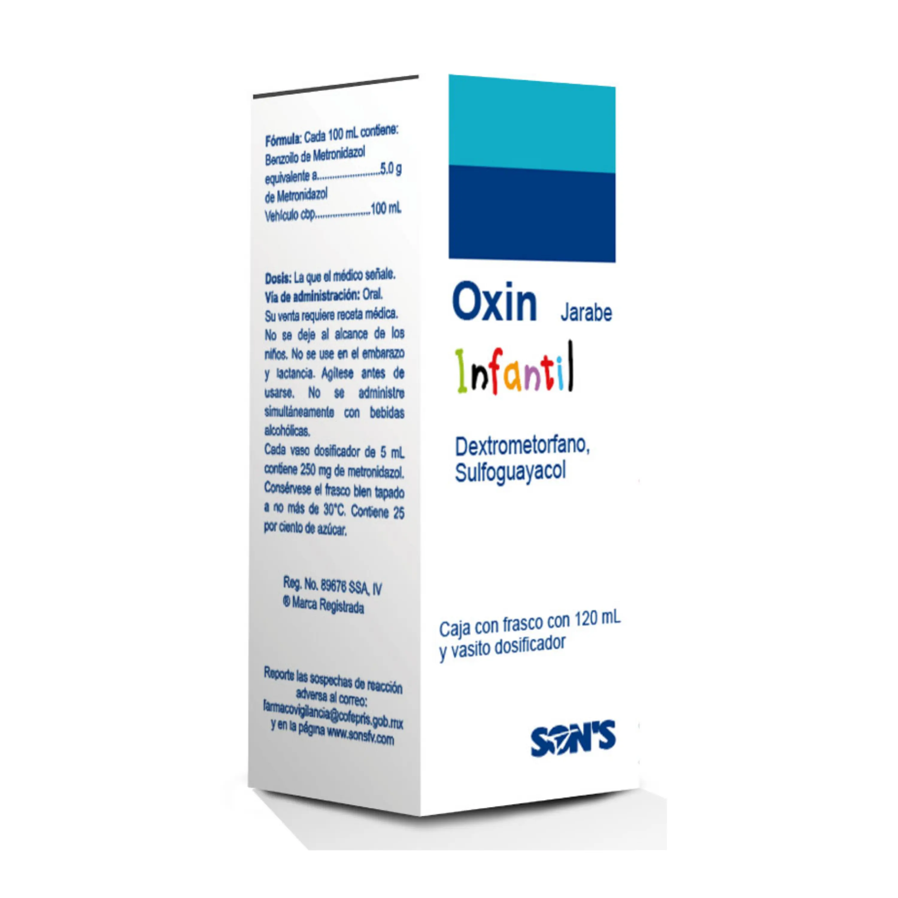 OXIN INFANTIL - DEXTROMETORFANO/SULFOGUAYACOL