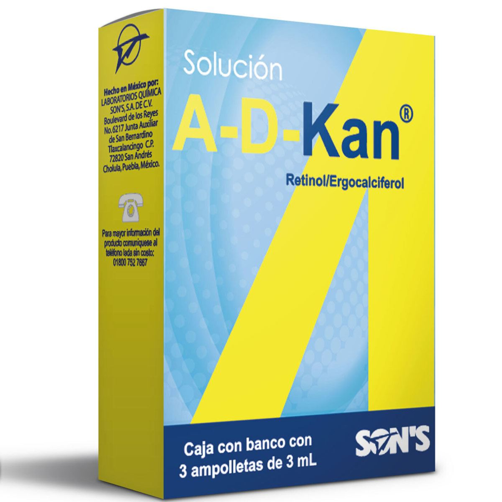A-D-KAN ING 3 ML- RETINOL/ERGOCALCIFEROL