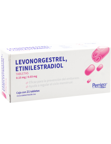 LEVONORGESTREL/ETINILESTRADIOL C/21 - PERRIGO