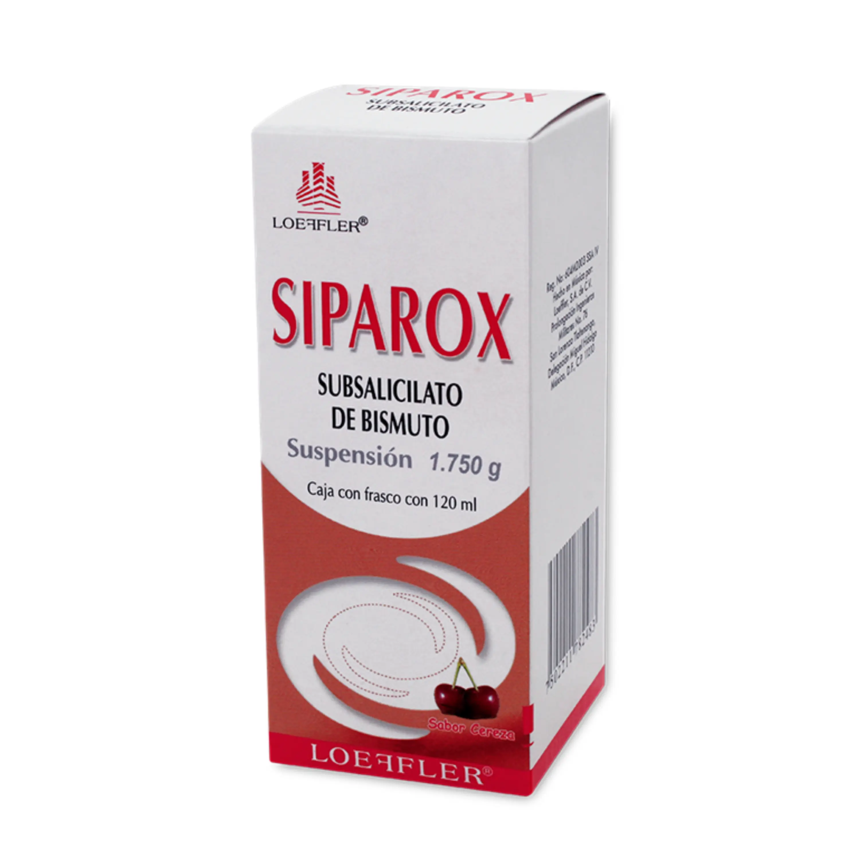 SIPAROX 1.75 G (SUBSALICILATO DE BISM)