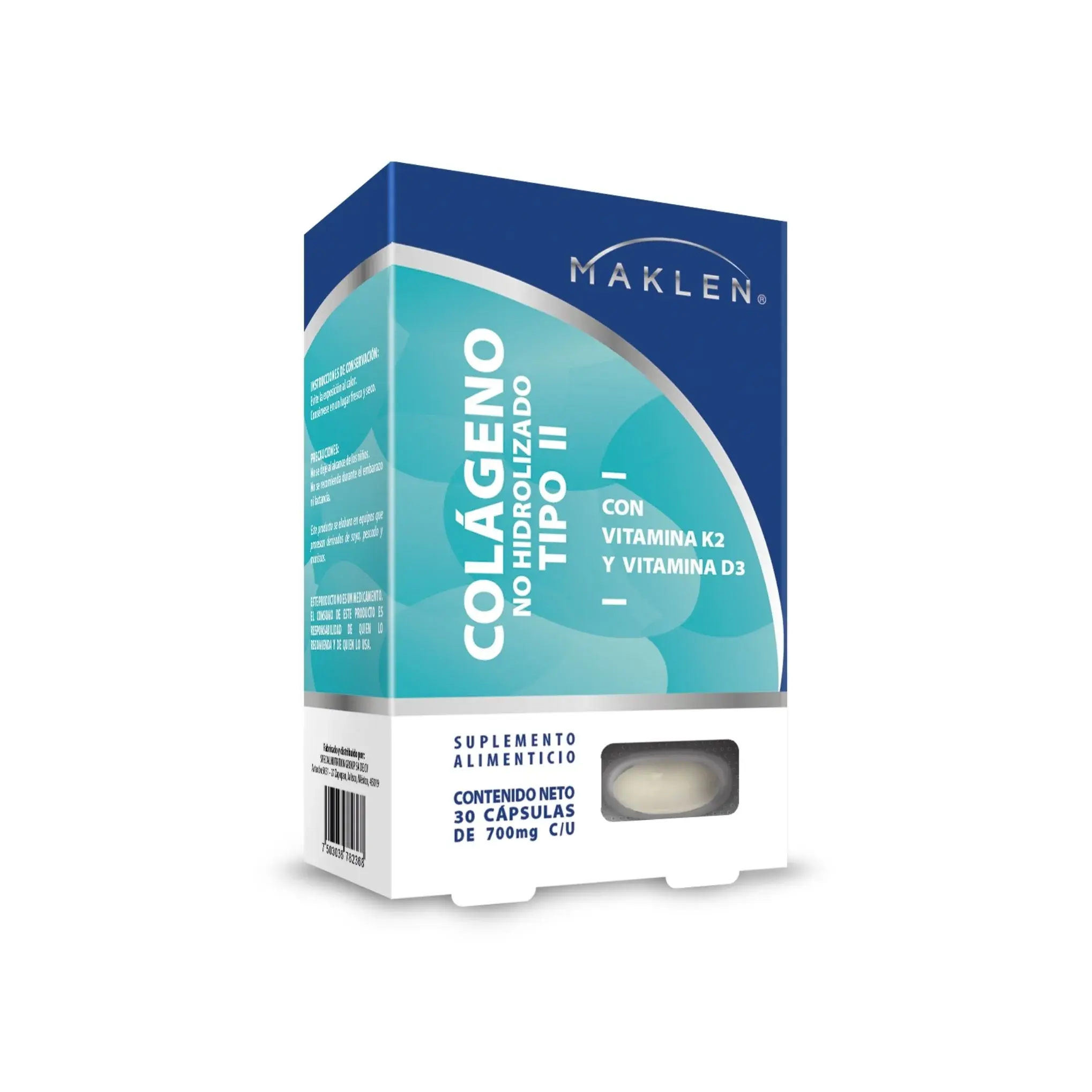 COLAGENO NO HIDROLIZADO TIPO II C/VIT K2 Y D3