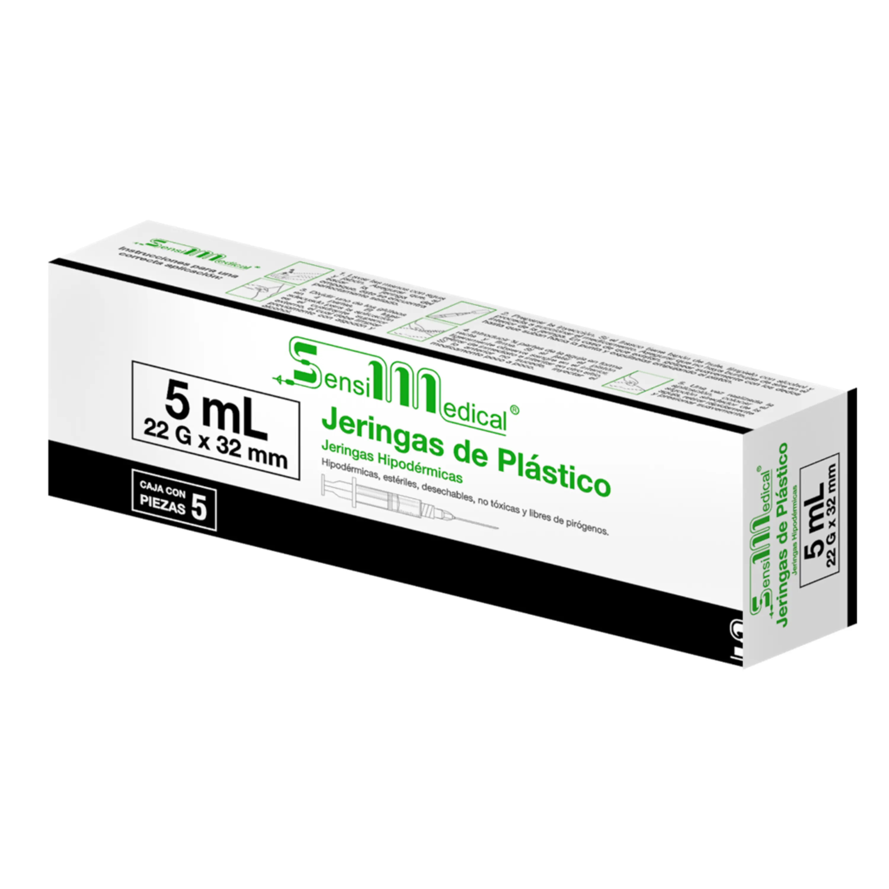 JERINGAS 5 ML C/AGUJA 22X32 - SENSIMEDICAL