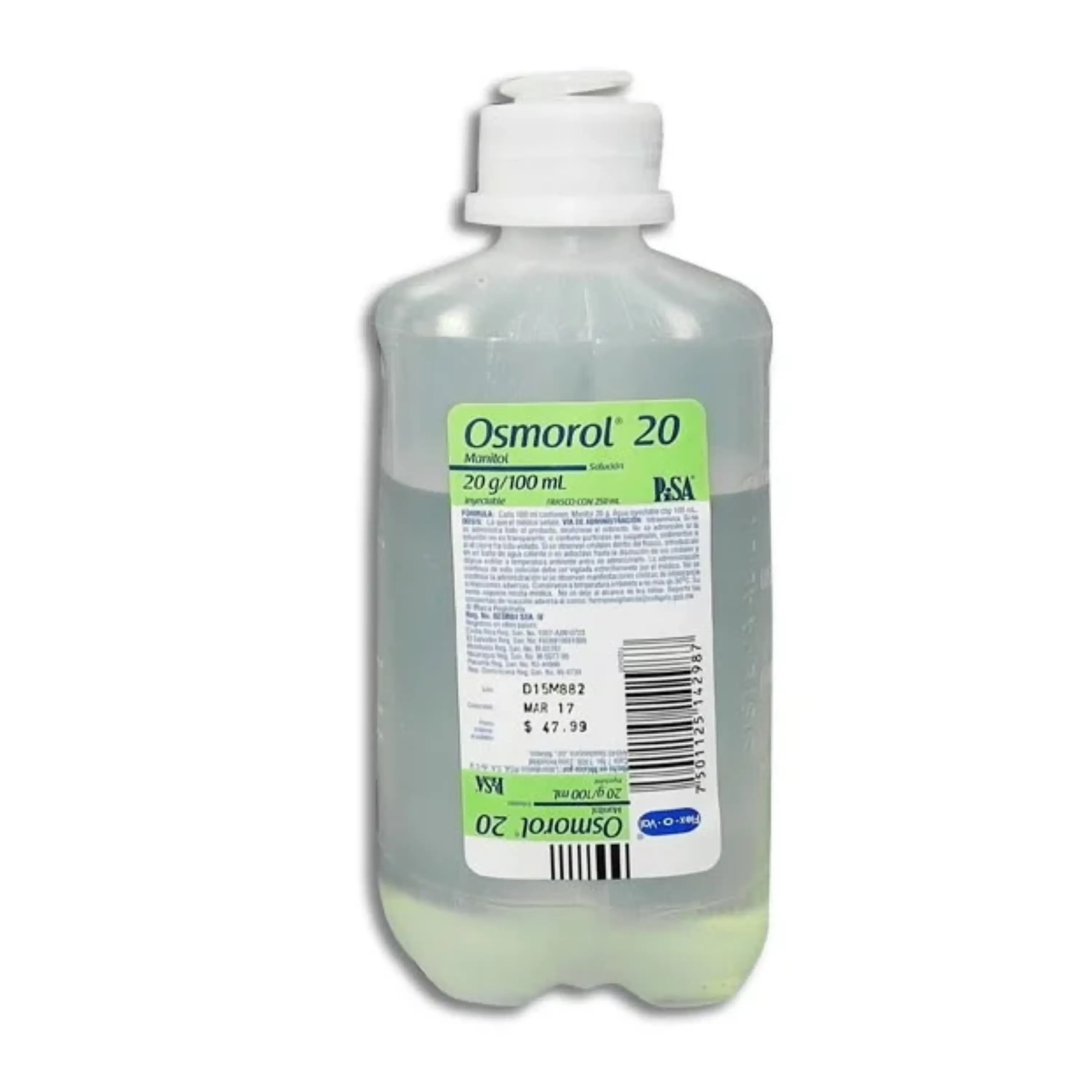 MANITOL (OSMOROL) 20 MG . .