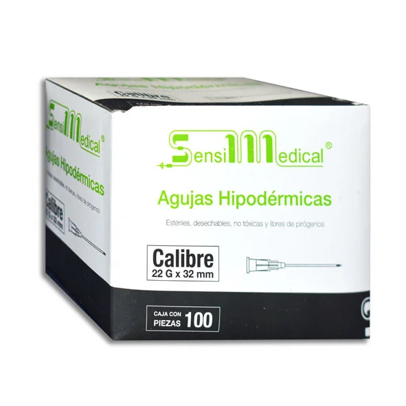 AGUJA HIPODERMICA 22X32 - SENSIMEDICAL