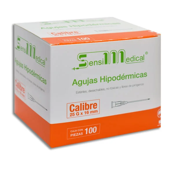 AGUJA HIPODERMICA 25X16 - SENSIMEDICAL