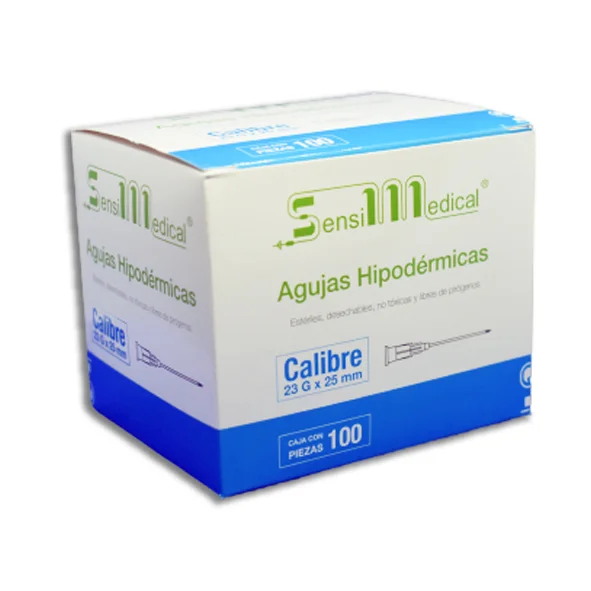 AGUJA HIPODERMICA 23X25 - SENSIMEDICAL
