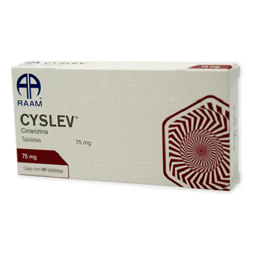 CYSLEV CINARIZINA 75 MG