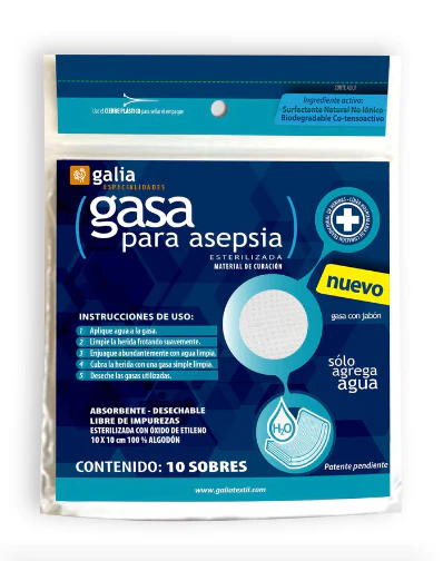 GASA P/ASEPSIA EST C/JABON