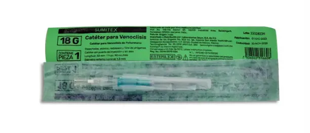 SUMITEX CATETER P/VENOCLOSIS 18GR X 33 MM PZA - SENSIMEDICAL