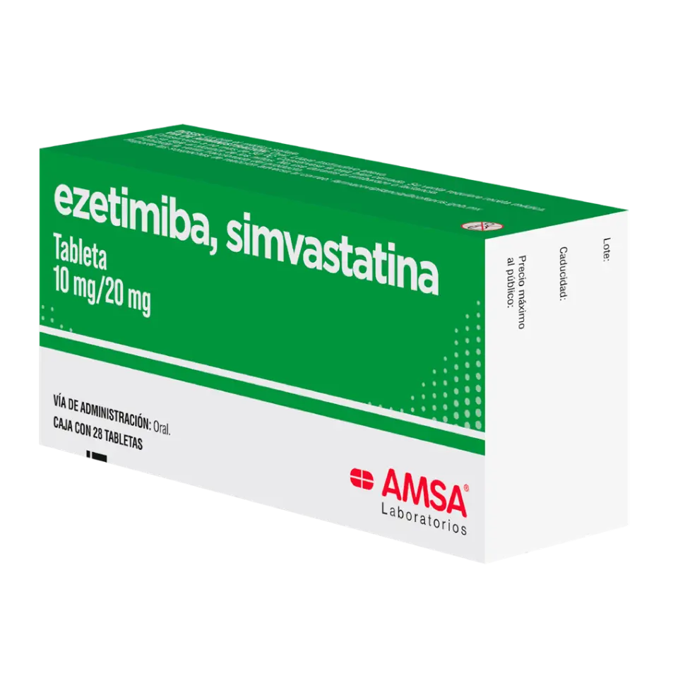 EZETIMIBA, SIMVASTATINA /20 MG C/28